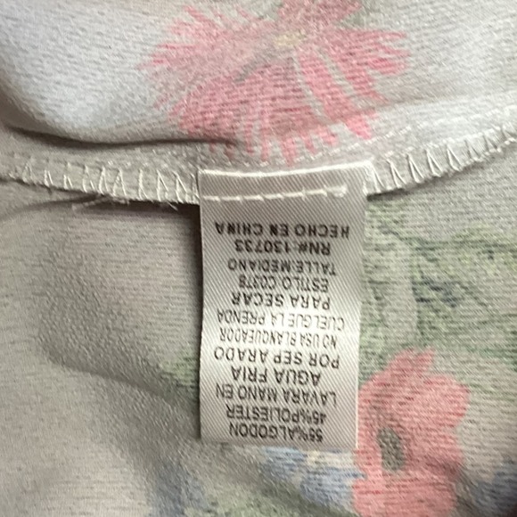 Umgee Floral Print Off Shoulder Bell Sleeve Blouse Bohemian Top Size‎ M Summer - Picture 4 of 15